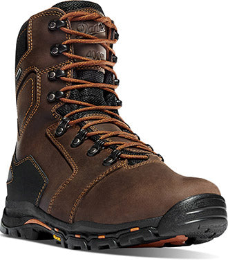 Men's Vicious 8" Brown 400G NMT