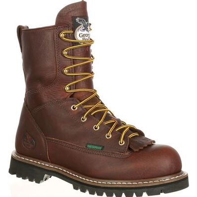 GEORGIA BOOT STEEL TOE WATERPROOF LACE-TO-TOE WORK BOOT